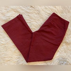 The limited Drew pants in deep red size 2
